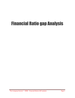 Financial Ratio gap Analysis