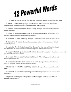 12 Powerful Words Master List