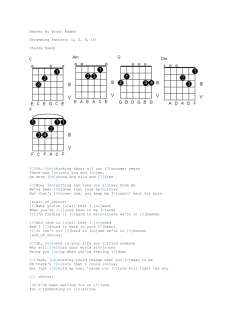 Heaven by Bryan Adams Strumming Pattern