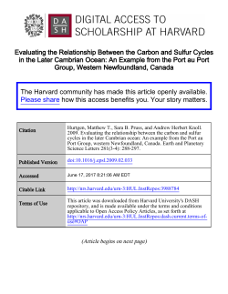 Evaluating the Relationship Between the Carbon and Sulfur Cycles
