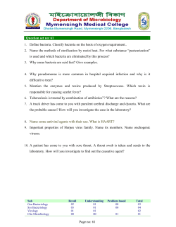 Question set no: Page no: 61 61 1. Define bacteria. Classify bacteria