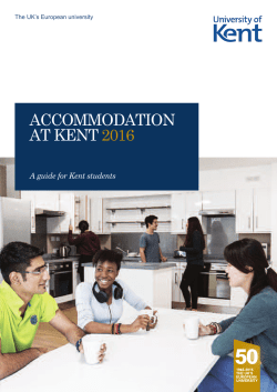 accommodation at kent 2016