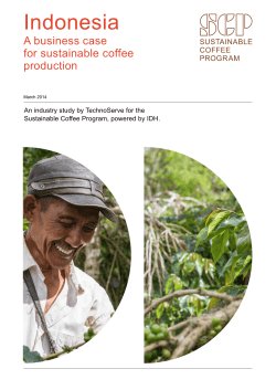 Indonesia - Sustainable Coffee Program