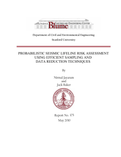 probabilistic seismic lifeline risk assessment using efficient