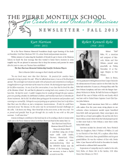 for Conductors and Orchestra Musicians