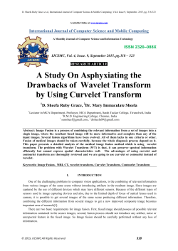 A Study On Asphyxiating the Drawbacks of Wavelet Transform by