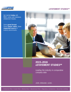2015&ndash;2016 eSTATEMENT STUDIESSM