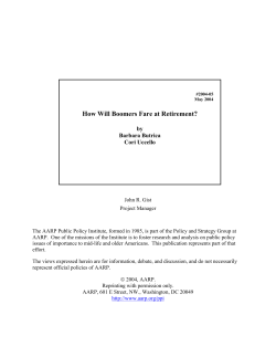 How Will Boomers Fare at Retirement?