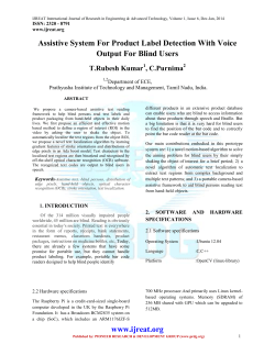 Assistive System For Product Label Detection With Voice Output For