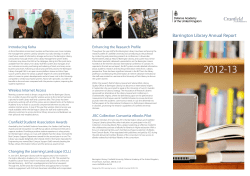 Annual Report - Barrington Library