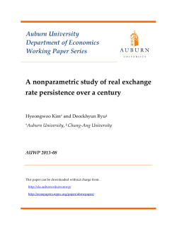 A Nonparametric Study of Real Exchange Rate