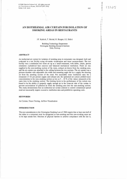 AN ISOTHERMAL AIR CURTAIN FOR ISOLATION OF