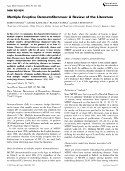 Multiple Eruptive Dermatofibromas: A Review of the Literature