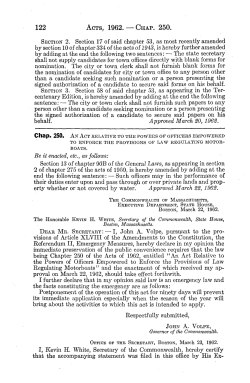 122 ACTS, 1962. &mdash; CHAP. 250. SECTION 2. Section 17 of said