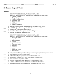 Mr. Bargen - Chapter 09 Packet