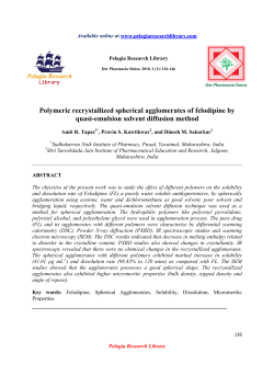 Polymeric recrystallized spherical agglomerates of