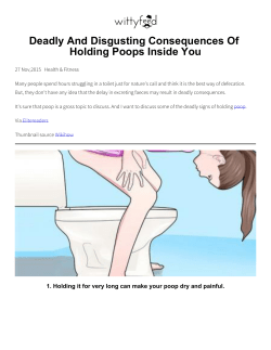 Deadly And Disgusting Consequences Of Holding Poops Inside You