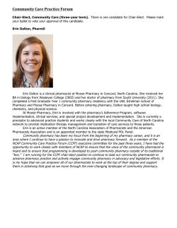 Community Care Practice Forum - North Carolina Association of
