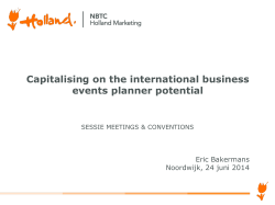 Capitalising on the international business events planner
