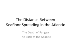 The Distance Between Seafloor Spreading in the Atlantic