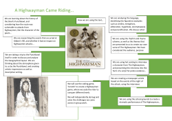 Highwayman leaflet - Grayshott Primary School