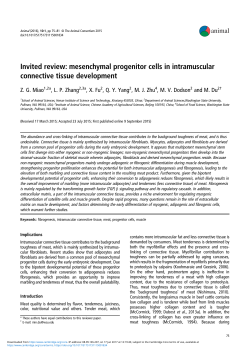Invited review: mesenchymal progenitor cells in intramuscular