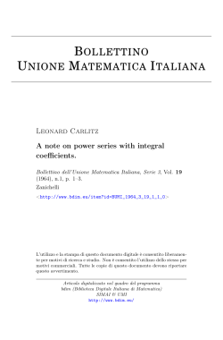 A note on power series with integral coefficients.