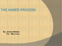 The haber process