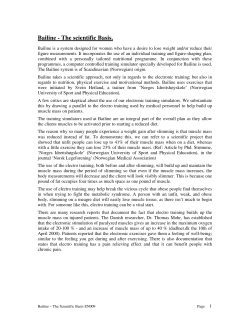 Bailine - The scientific Basis.