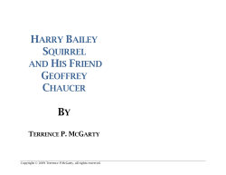 harry bailey squirrel and his friend geoffrey chaucer