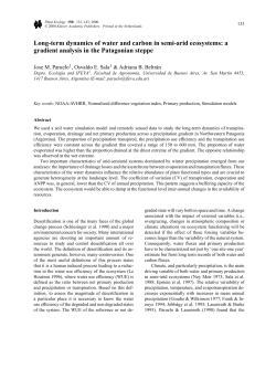 Long-term dynamics of water and carbon in semi