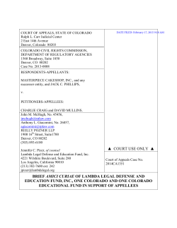 COURT USE ONLY BRIEF AMICI CURIAE OF LAMBDA LEGAL