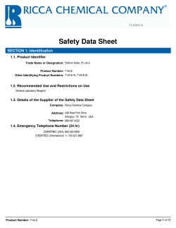 Safety Data Sheet