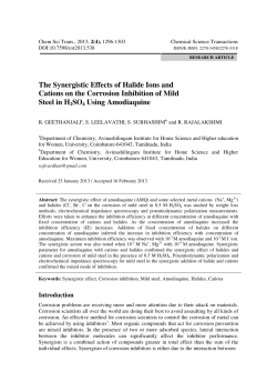 The Synergistic Effects of Halide Ions and Cations on the Corrosion
