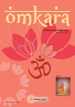 Omkara, Volume 3, No 1 - Hindu Centre, Singapore