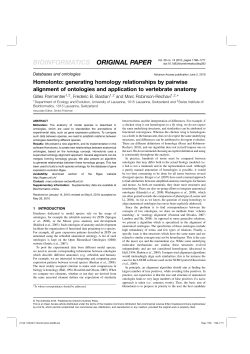 Homolonto: generating homology relationships