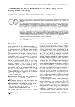 Assessment of the hazard potential of ice
