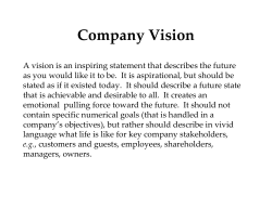 Company Vision