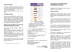 Constipation/ stoolwithholding is very common in children &ndash; you are