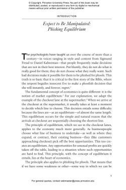 Phishing for Phools: The Economics of Manipulation and Deception