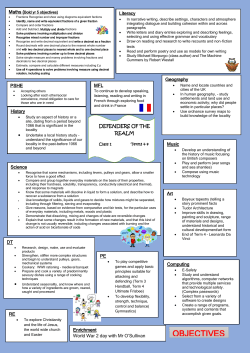 Defenders of the Realm - Preston Primary School