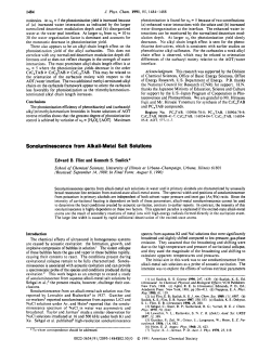 Sonoluminescence from Alkali
