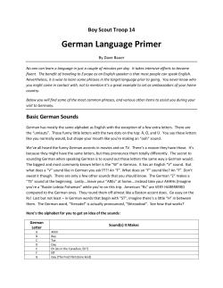 German Language Primer