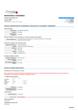 NZ Safety data sheet, PDF