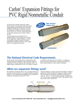 Carlon&reg; Expansion Fittings for PVC Rigid Nonmetallic Conduit