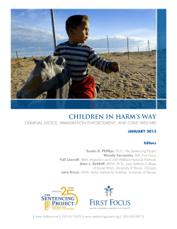 Children in Harm`s Way: Criminal Justice