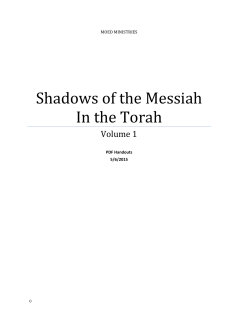 Shadows of the Messiah In the Torah