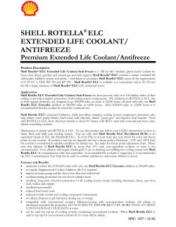 ROTELLA ELC EXTENDED LIFE COOLANT SYSTEM