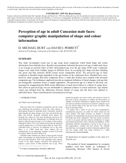 Perception of age in adult Caucasian male faces