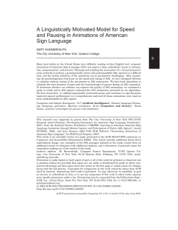 A Linguistically Motivated Model for Speed and